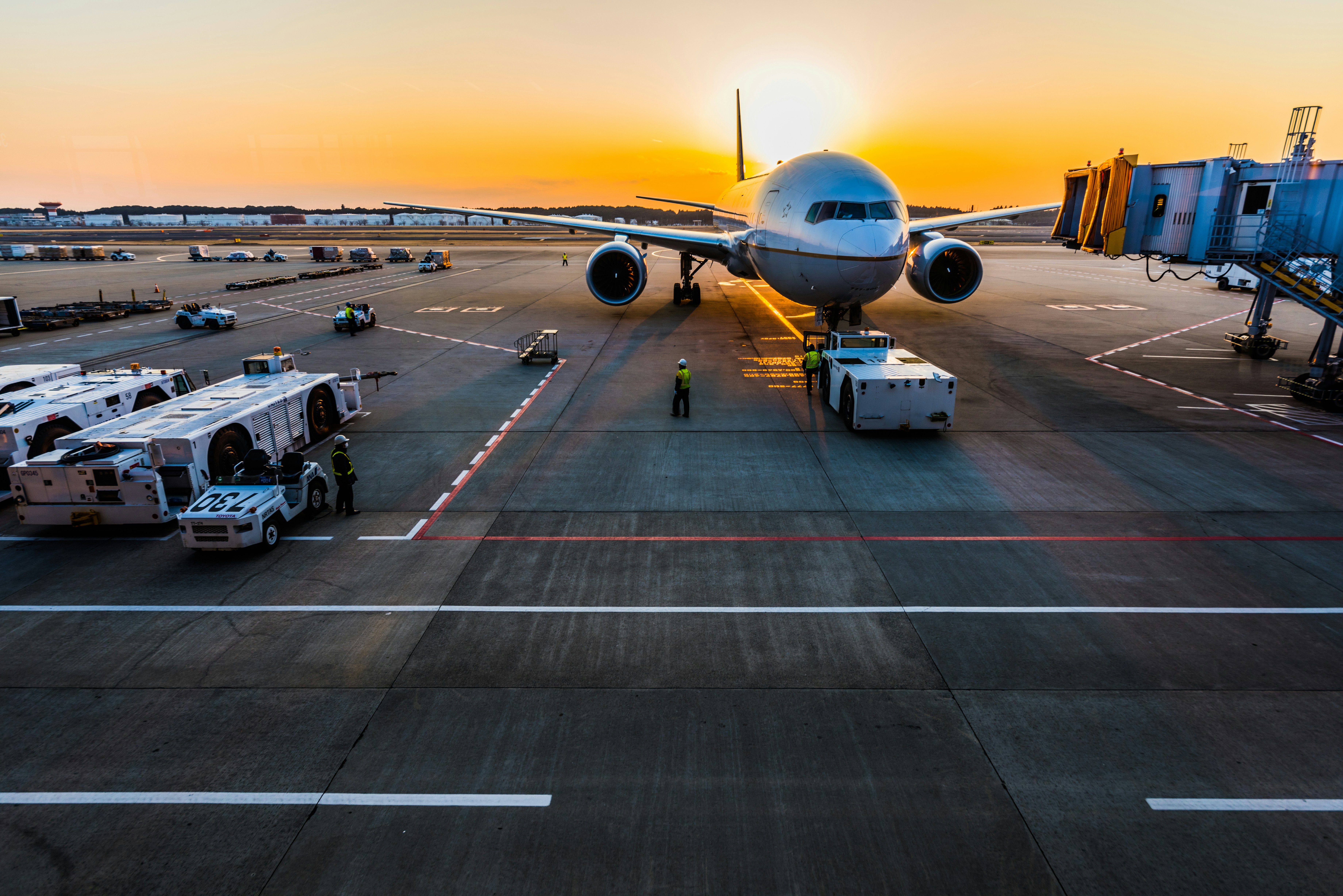 Airport transfer vehicles at Cape Town International